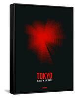 Tokyo Radiant Map 3-NaxArt-Framed Stretched Canvas