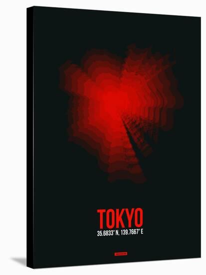 Tokyo Radiant Map 3-NaxArt-Stretched Canvas