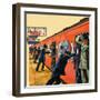 Tokyo's Crowded Underground Trains-Harry Green-Framed Giclee Print