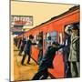 Tokyo's Crowded Underground Trains-Harry Green-Mounted Giclee Print