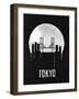 Tokyo Skyline Black-null-Framed Art Print