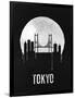 Tokyo Skyline Black-null-Framed Art Print