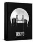 Tokyo Skyline Black-null-Framed Stretched Canvas