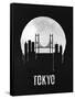 Tokyo Skyline Black-null-Framed Stretched Canvas