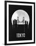 Tokyo Skyline Black-null-Framed Art Print