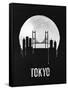 Tokyo Skyline Black-null-Framed Stretched Canvas