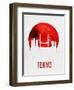 Tokyo Skyline Red-null-Framed Art Print