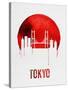 Tokyo Skyline Red-null-Stretched Canvas