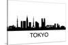 Tokyo Skyline-unkreatives-Stretched Canvas