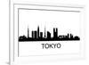 Tokyo Skyline-unkreatives-Framed Premium Giclee Print