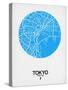 Tokyo Street Map Blue-null-Stretched Canvas