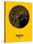 Tokyo Street Map Yellow-null-Stretched Canvas