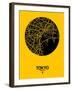 Tokyo Street Map Yellow-null-Framed Art Print