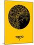 Tokyo Street Map Yellow-null-Mounted Art Print