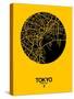 Tokyo Street Map Yellow-null-Stretched Canvas