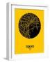 Tokyo Street Map Yellow-null-Framed Art Print