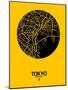 Tokyo Street Map Yellow-null-Mounted Art Print