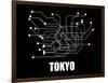 Tokyo Subway Map III-null-Framed Art Print