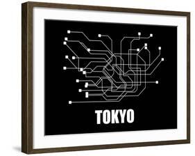Tokyo Subway Map III-null-Framed Art Print