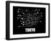 Tokyo Subway Map III-null-Framed Art Print