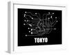Tokyo Subway Map III-null-Framed Art Print