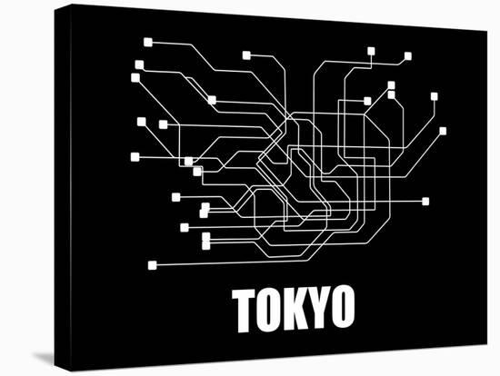 Tokyo Subway Map III-null-Stretched Canvas