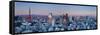 Tokyo Tower and Mt; Fuji from Shiodome, Tokyo, Japan-Jon Arnold-Framed Stretched Canvas