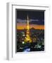 Tokyo Tower and Mt; Fuji from Shiodome, Tokyo, Japan-Jon Arnold-Framed Photographic Print