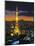 Tokyo Tower and Mt; Fuji from Shiodome, Tokyo, Japan-Jon Arnold-Mounted Photographic Print