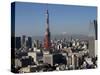 Tokyo Tower, City Skyline and Mount Fuji Beyond, Tokyo, Japan, Asia-Olivier Goujon-Stretched Canvas