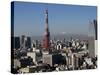 Tokyo Tower, City Skyline and Mount Fuji Beyond, Tokyo, Japan, Asia-Olivier Goujon-Stretched Canvas