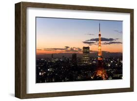 Tokyo Tower: Evening II-Takashi Kirita-Framed Art Print