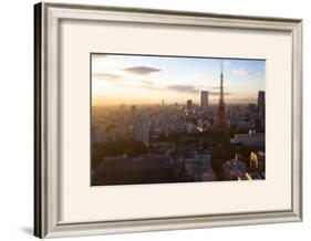 Tokyo Tower: Evening of Spring-Takashi Kirita-Framed Art Print