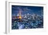 Tokyo Tower in Tokyo, Japan-SeanPavonePhoto-Framed Photographic Print