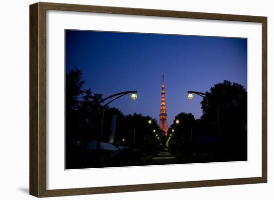 Tokyo Tower: Night-Takashi Kirita-Framed Art Print