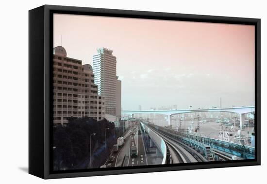 Tokyo Train Ride 3-NaxArt-Framed Stretched Canvas