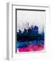 Tokyo Watercolor Skyline-NaxArt-Framed Art Print