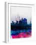 Tokyo Watercolor Skyline-NaxArt-Framed Art Print