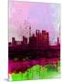 Tokyo Watercolor Skyline-NaxArt-Mounted Art Print