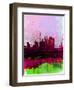 Tokyo Watercolor Skyline-NaxArt-Framed Art Print