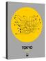 Tokyo Yellow Subway Map-NaxArt-Stretched Canvas