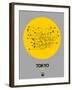 Tokyo Yellow Subway Map-NaxArt-Framed Art Print