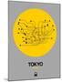 Tokyo Yellow Subway Map-NaxArt-Mounted Art Print