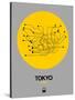 Tokyo Yellow Subway Map-NaxArt-Stretched Canvas