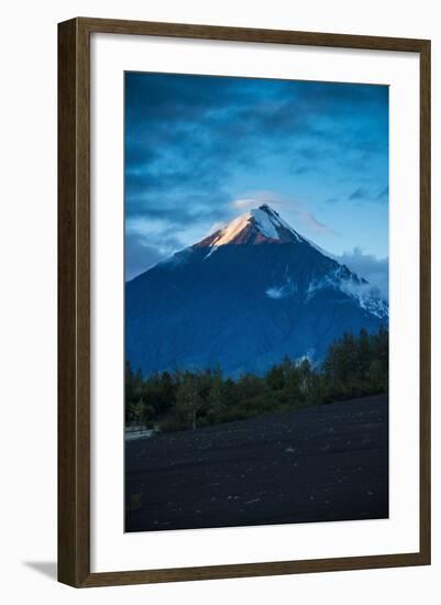 Tolbachik Volcano at Sunset, Kamchatka, Russia, Eurasia-Michael Runkel-Framed Photographic Print