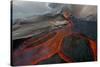 Tolbachik Volcano Erupting with Lava Flowing Down the Mountain Side-Sergey Gorshkov-Stretched Canvas