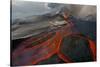 Tolbachik Volcano Erupting with Lava Flowing Down the Mountain Side-Sergey Gorshkov-Stretched Canvas