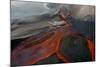 Tolbachik Volcano Erupting with Lava Flowing Down the Mountain Side-Sergey Gorshkov-Mounted Photographic Print