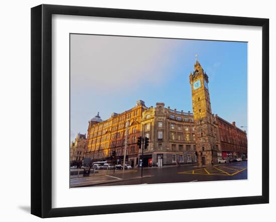 Tolbooth Steeple at Glasgow Cross, Glasgow, Scotland, United Kingdom, Europe-Karol Kozlowski-Framed Photographic Print