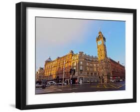 Tolbooth Steeple at Glasgow Cross, Glasgow, Scotland, United Kingdom, Europe-Karol Kozlowski-Framed Photographic Print